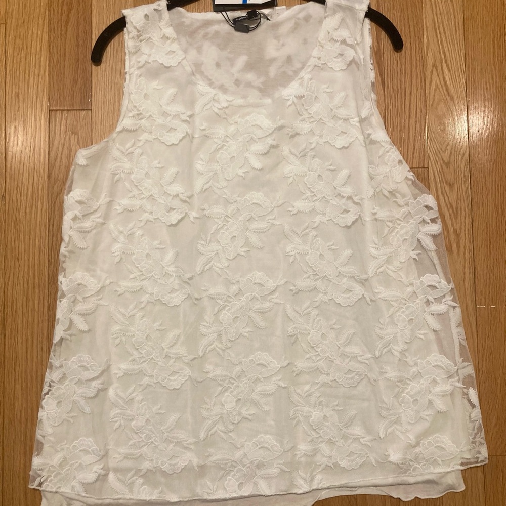 Lace Sleeveless Top NWT
